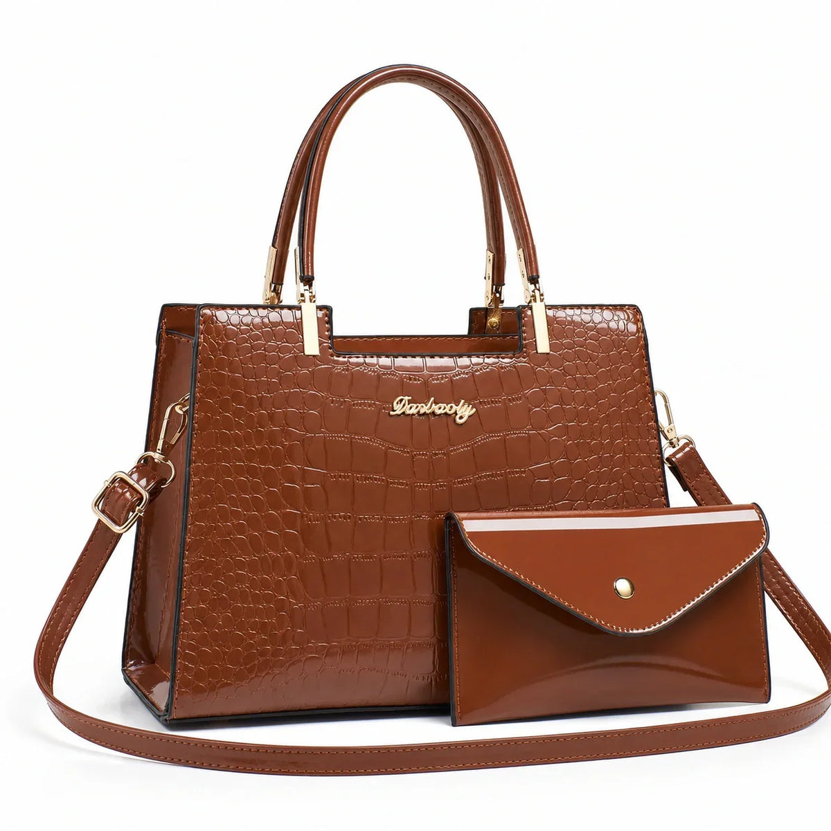 Leather Handbag and Wallet Set - Aura